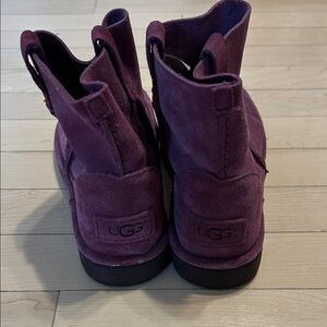 UGG Rich Purple Suede Ankle Boots